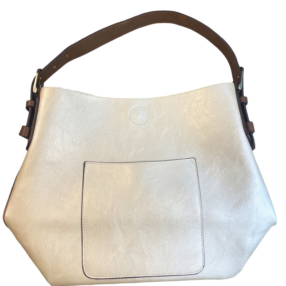 A New Day Pearlescent Champagne Soft Hobo Bag